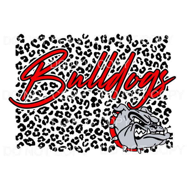BULLDOGS LEOPARD # 445 Sublimation transfers - Heat Transfer