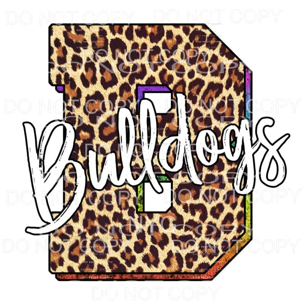 Bulldogs Leopard Sublimation transfers - Heat Transfer