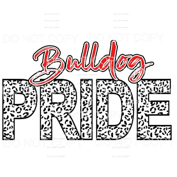 Bulldogs Pride # 582 Sublimation transfers - Heat Transfer
