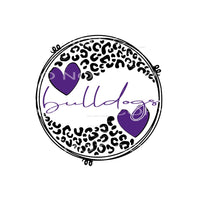 Bulldogs Purple sublimation transfers - Heat Transfer