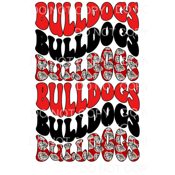 bulldogs wave # 892 Sublimation transfers - Heat Transfer
