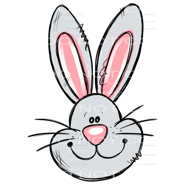 bunny #4407 Sublimation transfers - Heat Transfer