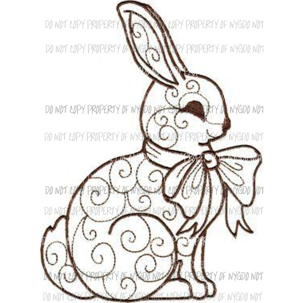 Bunny #8 Sublimation transfers Heat Transfer