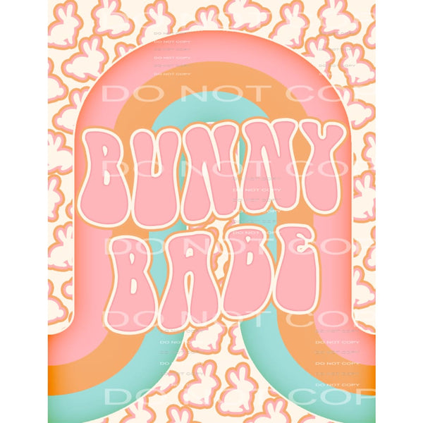bunny babe #4817 Sublimation transfers - Heat Transfer