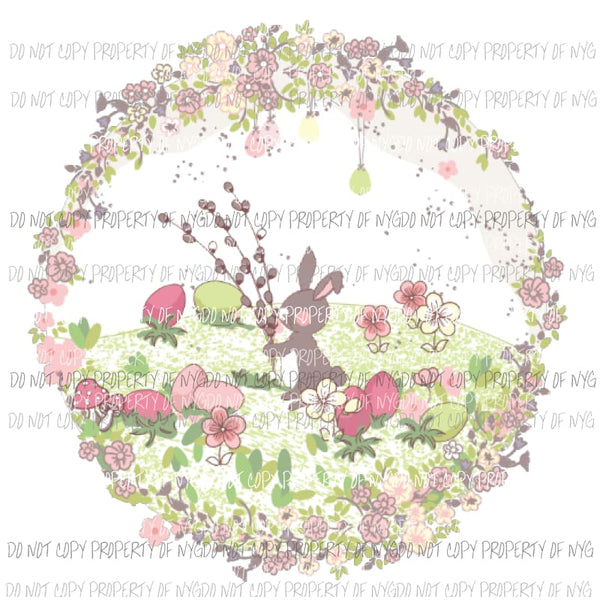 Bunny scene 1 Sublimation transfers Heat Transfer