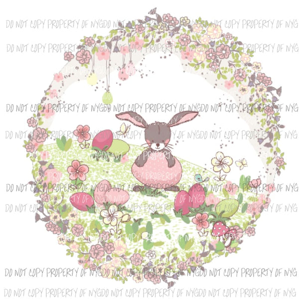 Bunny scene 2 Sublimation transfers Heat Transfer