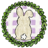 bunny wreath #4823 Sublimation transfers - Heat Transfer