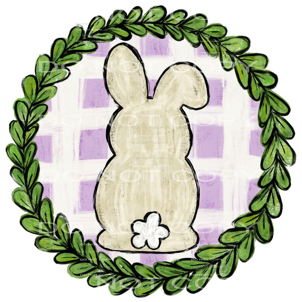 bunny wreath #4823 Sublimation transfers - Heat Transfer