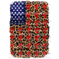 Cactus American Flag Sublimation transfers Heat Transfer
