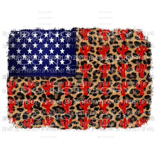 Cactus Flag Horizontal Sublimation transfers Heat Transfer