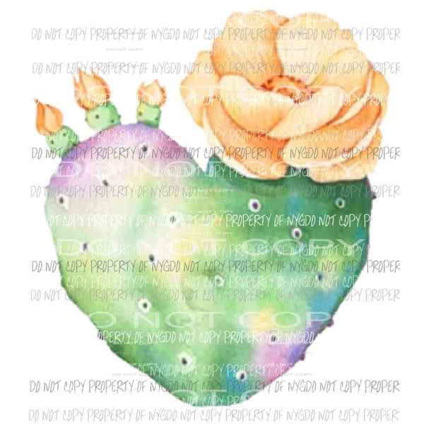 cactus Heart Sublimation transfers Heat Transfer