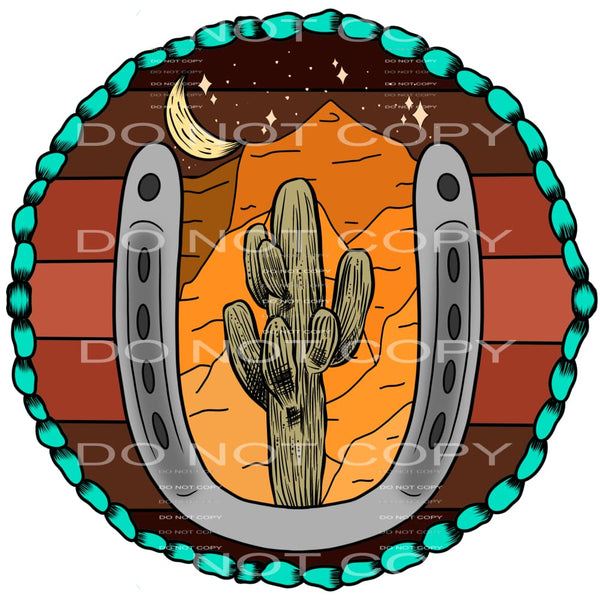 cactus horseshoe #6468 Sublimation transfers - Heat Transfer