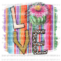 Cactus Love Serape #8 Sublimation transfers Heat Transfer