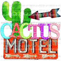 Cactus Motel Sublimation transfers Heat Transfer