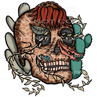 cactus skull #4888 Sublimation transfers - Heat Transfer