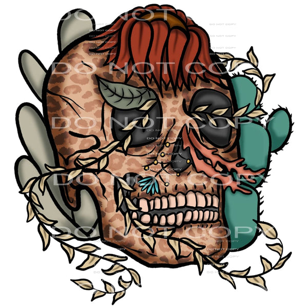 cactus skull #4888 Sublimation transfers - Heat Transfer