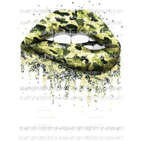 Camo Lips Sublimation transfers Heat Transfer