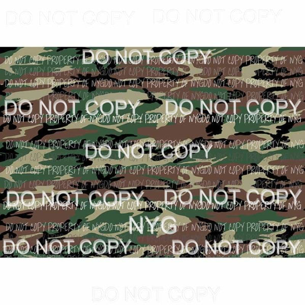 Camo Sheet #1 Sublimation transfers 13 x 9 inches Heat Transfer