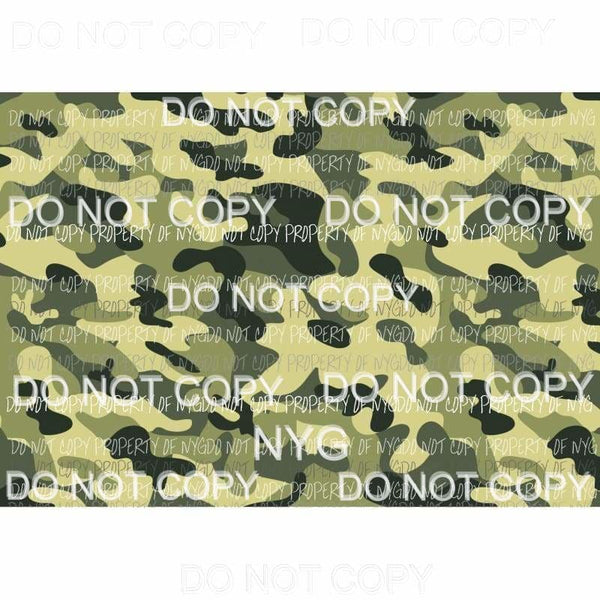 Camo Sheet #5 Sublimation transfers 13 x 9 inches Heat Transfer