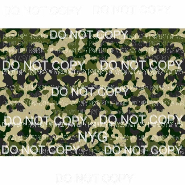 Camo Sheet #7 Sublimation transfers 13 x 9 inches Heat Transfer