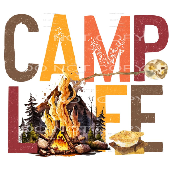 Camp Life #4215 Sublimation transfers - Heat Transfer
