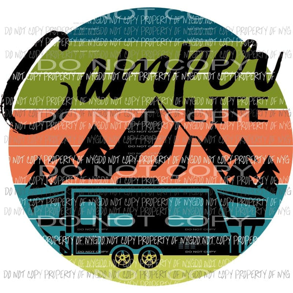 Camper Life Sublimation transfers Heat Transfer