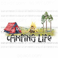 Camping Life Sublimation transfers Heat Transfer