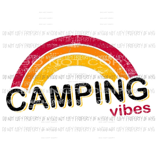 camping Vibes Sublimation transfers Heat Transfer