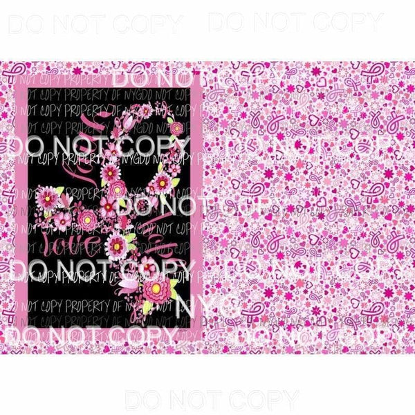 Cancer Combo Sheet #1 Sublimation transfers 13 x 9 inches Heat Transfer