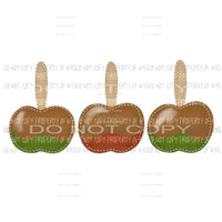 Caramel Apples Sublimation transfers Heat Transfer