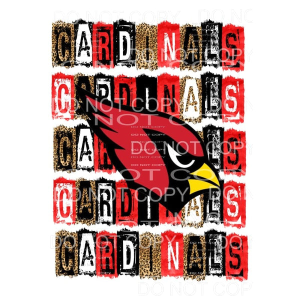 CARDINALS BLOCK # 107 Sublimation transfers - Heat Transfer