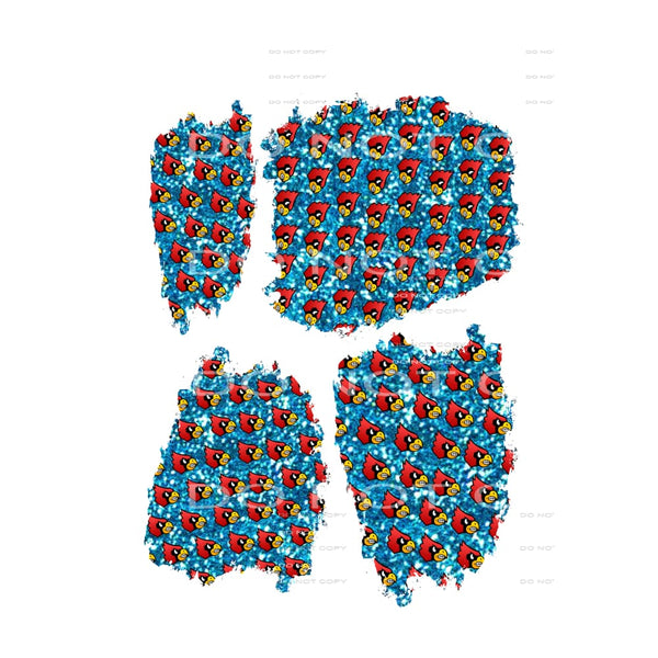 cardinals colombia blue and red patches # 10029 Sublimation 