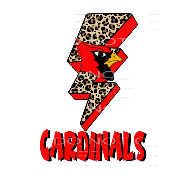 Cardinals Lightning bolt # 22278 Sublimation transfers - 