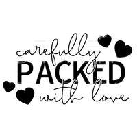 Carefully Packed With Love Hearts #2439 Sublimation 