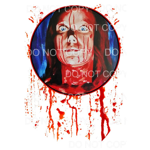 Carrie Horror Movie Blood Splatter Sublimation transfers - 
