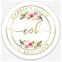 Carries salon Business Logo Sublimation transfers - Heat