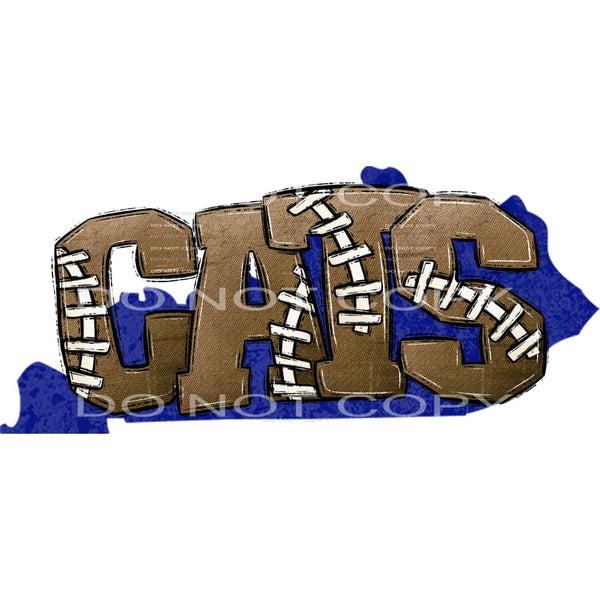 cats football #7225 Sublimation transfers - Heat Transfer