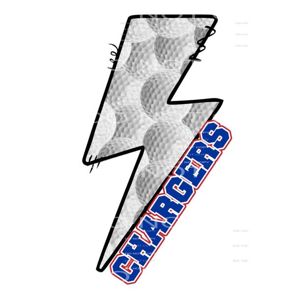 Chargers Golf # 55539 Sublimation transfers - Heat Transfer
