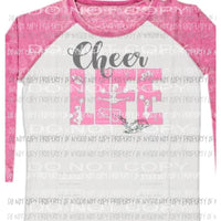 cheer Life you choose your school or city league color sublimation transfers Heat Transfer