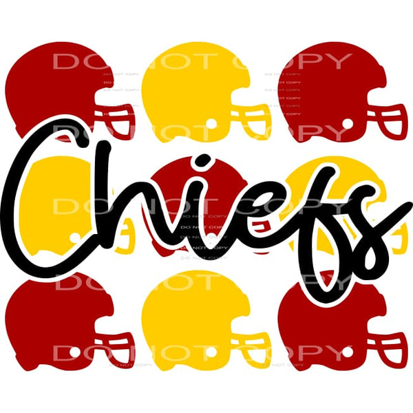 Chiefs # 1028 Sublimation transfers - Heat Transfer