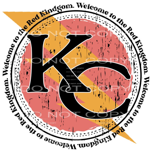 Chiefs # 8023 Sublimation transfers - Heat Transfer Graphic