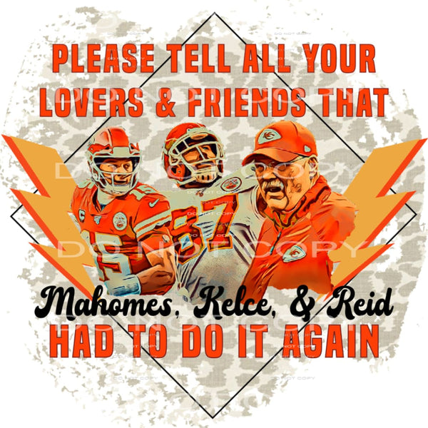 Chiefs # 8026 Sublimation transfers - Heat Transfer Graphic