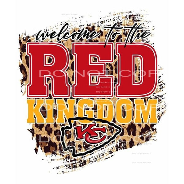 Chiefs # 8126 Sublimation transfers - Heat Transfer Graphic