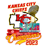 CHIEFS # 9981 Sublimation transfers - Heat Transfer Graphic