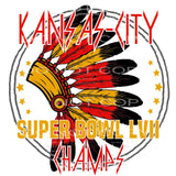 Chiefs # 9986 Sublimation transfers - Heat Transfer Graphic