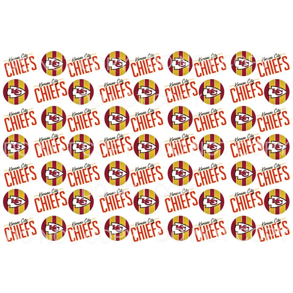 Chiefs Background sheet # 4 Sublimation transfers - Heat 