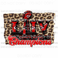 Chiefs KC Superbowl Champs # 2 Sublimation transfers Heat Transfer