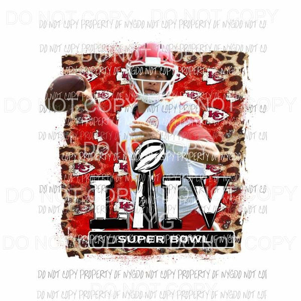 Chiefs KC Superbowl Champs # 4 Sublimation transfers Heat Transfer