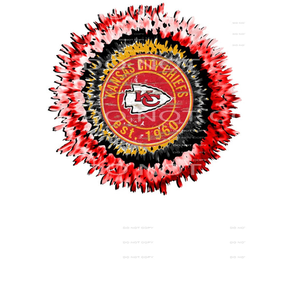 Chiefs Splatter 2 Sublimation transfers - Heat Transfer