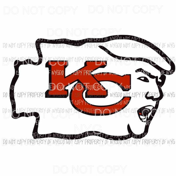 Chiefs Trump kansas city Sublimation transfers Heat Transfer